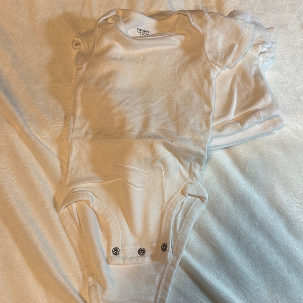 Carter's Soft White Infant Bodysuit